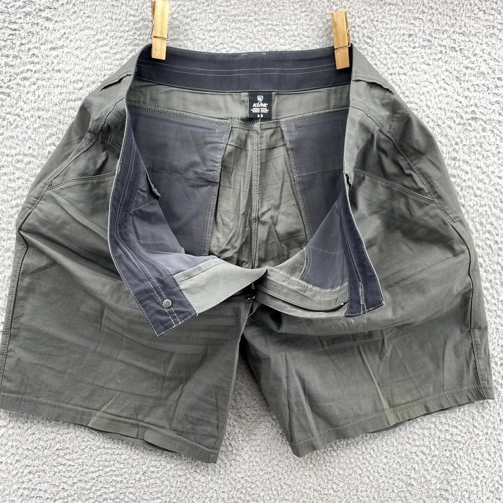 Kuhl Hiking Shorts Men's 38X9.5‎ Green Khaki Outdoors Gorpcore Camping Travel